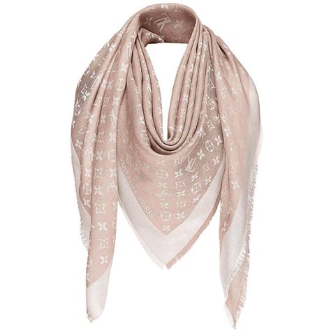 louis vuitton pink denim scarf